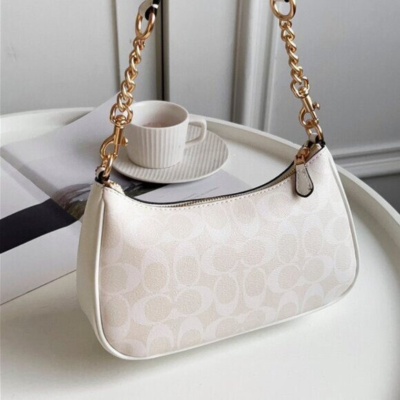 NWT coach Teri Shoulder Bag In Signature Canvas CA548 - Picture 7 of 7